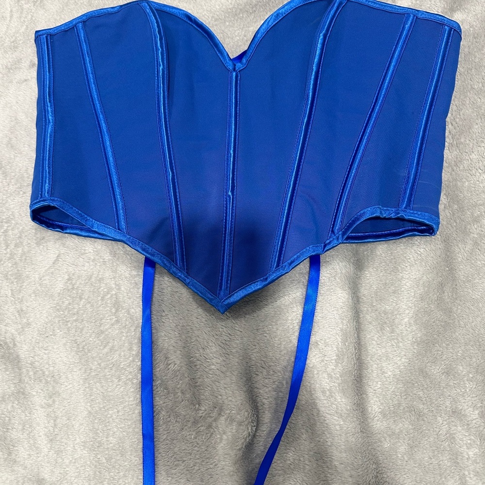 Blue Corset Top